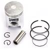 Topteng Set di Anelli per pistone, Foro Ø 39,50 mm, Adatto per Fifty Adatto per Scoopy Adatto per Julio Adatto per Elite Adatto per Sport Adatto per Cabina Adatto per Dio Adatto per Tact 50 CC