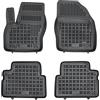 MOTOS M MOTOS Tappetini in gomma per auto adatto per Ford Focus III 2011-2018 Migliorate il vostro comfort di viaggio con il tappetino antiscivolo per auto - tappetino per auto per tutte le stagioni, protez