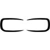 Axexnejv Spoiler Paraurti Anteriore Per BMW Serie 1 F20 F21 Sport 2012-2019 Rivestimento Paraurti Anteriore Lama Antivento In ABS Lucido Finitura Fendinebbia Finitura(Gloss Black)