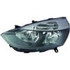 AUTOFORNITURE ITALIA FARO PROIETTORE ANTERIORE SINISTRO PARABOLA NERA BORDO NERO CLIO DAL 2012 AL 2016