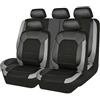SEDSERG Auto Coprisedili per Renault Captur II 2019 2020 2021 2022 2023, Copri Sedili Pelle Impermeabile Protezione Sedile Auto Coprisedile,Grey