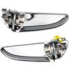 Oniissy Coppia di maniglie interne anteriori per Lancia Ypsilon 843 2003 - 2010 compatibile con OEM 71741225 ABS nero sostituzione interruttore interno auto