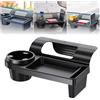 AZURAOKEY Organizer per poggiatesta auto con portabicchieri, portaoggetti da appendere sul retro del sedile con ganci, scatola organizer per auto, accessori interni auto, portaoggetti multifunzionale
