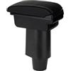ZENVI Braccioli Compatible with Fiat 500 Braccioli 2012-2015 Console Centrale Organizer Immagazzinaggio Scatola Doppio Spazio Piastra appoggio gomito estesa （linea bianca）