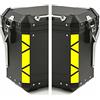 BLACK DOVES GRAPHICS 2pz Fluorescenti Strisce Adesivi compatibili con TOURATECH Valigie LATERALI (Giallo FLUO)