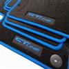 Car Lux AR07111 - Tappetini su misura per Kia Sportage V dal 2022 in moquette Velour con bordo e logo GT Line Blu