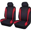 ZHOUFUDA Coprisedili Anteriore Auto in Poliestere per Chevrolet Spark (2010-2013), Coprisedili e Copri Poggiatesta per Sedili Anteriori Auto, Coprisedile Auto,A-Red