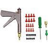 mesterth Kit di Riparazione Pneumatici senza camera d'aria con pistola equipaggiata di tappi a fungo per riparare punture e pneumatici sgonfi su auto, moto, mountain bike, camion e trattori