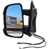 BESTPRICE ATP BESTPRICE 1x Specchio esterno elettrico sinistro riscaldato con indicatore con sensore di temperatura Specchio laterale convesso Compatibile con CITROËN JUMPER, FIAT DUCATO, PEUGEOT BOXER