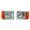 Generico Fari anteriori per Panda 141 Sisley Fanali Coppia Luci faro fanale luce DX SX per Regolazione Elettrica 34400/1 34410/1