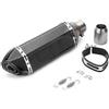 NMBZVE parti di scarico 51MM Tubo Di Scarico Per Moto Marmitta Scarico Da Corsa Accessori Per Y&amaha R15 Tmax 500 FZ6 CB400 Er6n Cb650(Type A)