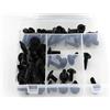 SUTVCM Per Suzuki AN650 Per Burgman 650 2003-2017 2018 Moto Completo Carenatura Completa Kit Bulloni Carenatura Clip Velocità Dadi Fissaggio(Nero)