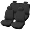 Auto Accessori Lupex - Coprisedili Auto Compatibili per Panda Seconda 169 e Terza 319 serie, colore grigio scuro, Made In Italy, fodere protezione sedili anteriori e posteriori, 50 e 50, poliestere