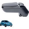 Rati Armster2 bracciolo centrale adatto a RENAULT ZOE 2020- [nero]I con vano portaoggetti I che si adatta perfettamente alla console centrale