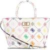 GUESS borsetta borsa a tracolla Emelie Logo Mini Tote Multi Logo bianco