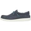 HEYDUDE Hey Dude Wally Tela Cerata - Scarpe Uomo Slip-On - Mocassini, Navy, 40