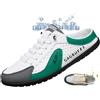 ZPLMIDE Nuove Pantofole Estive da Uomo, 2025, Scarpe Sportive Casual, Mules Senza Retro e Slip-on, Leggere, Traspiranti, in Maglia, Bianco e verde., 42 EU