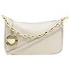 Chicca Borse Pochette Borsetta Donna in Pelle Italiana Clutch Tracollina (Cuoio Scuro)