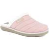 inblu Pantofole Donna Effetto Piumino, Ciabatte Invernali con Suola Flessibile, Rosa, 41