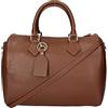 Chicca Borse Borsa donna bauletto a mano 30x23x18cm vera pelle dollaro artigianale (Bianco)