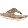 Inblu Ciabatte infradito con strass, donna, sabbia, 39