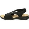 VALLEVERDE Sandalo Donna in Elastan CODICE 25322 - Nero, 35