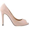 QIANKUN Piattaforma scarpe da sposa estate sexy da donna punta aperta tacchi alti sandali punta aperta tacchi alti-nude, 6
