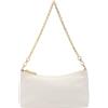 Coccinelle Pelle borsa a tracolla Aura Mini Bag Grained Leather Lambskin White avorio