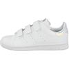 adidas Originals Adidas Stan Smith CF C, Scarpe da Ginnastica Unisex - Adulto, Bianco/Bianco/Argento Met., 32 EU