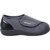 EXTRO STYLE - Scarpe Ortopediche TECNICA 3T, Per Piedi Sensibili e Dolori Articolari, Scarpe Antiscivolo Donna e Uomo con Tomaia in Microfibra e Pianta Larga, Plantare Estraibile, Grigio, Taglia 47/48