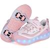 Mateju Scarpe con Rotelle Bambina Ragazza Ragazzo Sportive Scarpe da Skateboard LED Luci, 4 Rotelle Rimovibile Skateboard Ginnastica da Pattini Sneakers per Bambino, 30-38 EU (Nero,33)