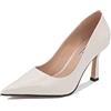 QUEEN HELENA Scarpe Eleganti con Tacco Basso Decollete a Punta Chiusa Donna K3147 (Nero, Numeric_36)