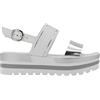 Nero Giardini E218880D Sandali Donna in Pelle E Materiale Tecnico - Argento 40 EU