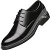 Kanggrei Scarpe con Rialzo Rialzate Oxford Traspiranti da Uomo 2,4 Pollici più Alte, Oxford Stringate in Pelle con Punta 2,4 Pollici più Alte(Color:Black Taller,Size:42 EU)