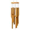 MUMTOP - Carillon a vento in bambù, campane a vento in legno con incredibile tono profondo per giardino, patio, casa o decorazione esterna