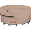 ULTCOVER Copertura rotonda per mobili da giardino, impermeabile, per tavolo e sedie, 152,4 cm