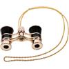 KHBUAB Binocolo Mini Compatto Nero con Design Elegante e Catena in Ferro, per Concerti e Attività All'aperto come Pesca e Montagna