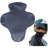 Generico Fodera per casco antisudore - 10,43x11,61 pollici Inserto imbottito lavabile grigio, imbottitura sostitutiva traspirante, strato confortevole traspirante ad asciugatura rapida, elastico leggero | Moto