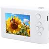 FILFEEL Fotocamera Digitale retrò da 48 MP, Chip CMOS, Zoom 8x, Schermo IPS da 2,4 Pollici, Anti-vibrazione, Messa a Fuoco Automatica, Fotocamera Compatta per Selfie con Specchio (WHITE)