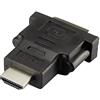 Renkforce RF-4212231 - Adattatore HDMI/DVI, 1 connettore HDMI, 1 presa DVI 24 + 1 pol, colore: Nero
