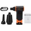 Kavolet Aeratore Portatile Asciugatore per Auto a 4 velocità Pulitore per Polvere 130.000 Giri/min Motore Senza Spazzole Spolverino Aria Compressa (Pulizia domestica) (Nera)