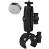 KASFDBMO Staffa a morsetto in alluminio leggero portatile di facile installazione Angoli regolabili per parabola satellitare domestica esterna Supporto a morsetto regolabile per parabola satellitare