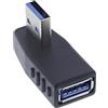 Inline Adattatore angolare da USB A a femmina USB-A 270 gradi, adattatore 3.2 Gen 1, per gestione dei cavi salvaspazio e connessioni stabili, 35300U