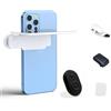 yuwqqoajv Fotografia con smartphone semplificata con specchio pieghevole regolabile per fotocamere smartphone con lente effetto specchio ABS, bianco