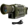 NGBFF Visore Notturno, NV650C 7 Livelli Dispositivo di Visione Notturna A Infrarossi Occhiali 1080P 4X Zoom Digitale Giorno Notte Foto Ripresa Video Telescopio Monoculare,per birdwatching, sport all'aria a