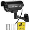 Bonbela Telecamera per Burattinatura a LED FLASH SIMULAMENTO 3-6 Mesi Working False Security Monitor CCTV Anti - Furto