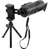 Lisher Telescopio monoculare 12 x 50, monoculare ad alta potenza con supporto per smartphone, per la caccia di osservazione degli uccelli all'aperto