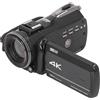 Annadue Videocamera 4K 60fps, Rotazione Touch Screen da 28 MP, Zoom 30X, Videocamera Anti-vibrazione, Visione Notturna IR, Doppio Microfono, con Caricabatterie per L'app OD Cam