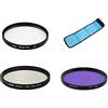 AFGRAPHIC Set di filtri per fotocamera 3 in 1, filtro UV CPL FLD con custodia per filtro per fotocamera Sony Alpha a7C, a7C II, a7CR con obiettivo Sony FE 24-105 mm f/4 G OSS