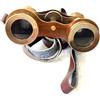 RK NAUTICAL INSTRUMENT Occhiali da opera in ottone stile vintage, binocolo tascabile da 10,2 cm, finitura anticata marrone